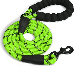 Braided Rope Leash - Lime