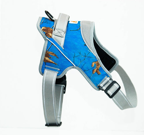 Patented Realtree Hart Harness Surf Blue - mydoggytales.com